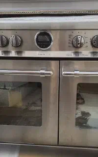 فر گاز  دو فر تمام استیل تکنو گاز مدل R2 MlLAMO