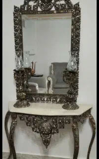 اینه و ساعت ایستاده طرح برنز