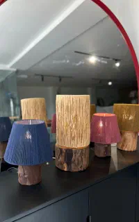آباژور چوبی رومیزی