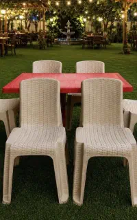 میز پلاستیکی صندلی ناهار خوری