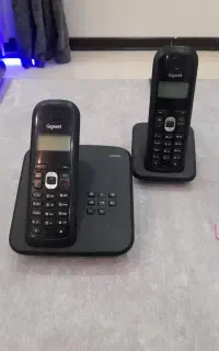 تلفن بیسیم دو گوشی gigaaet درحد