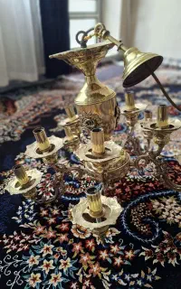 لوستر ۵ شاخه ده شعله