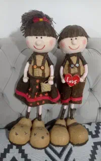عروسک دکوری روسی جفت عاشقانه