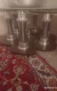 ۴عدد گل میز و ساعت