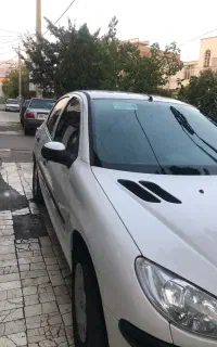 ۲۰۶سفید مدل۹۶تیپ ۵ یک‌گلگیر رنگ