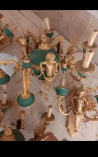 خریدار انواع لوستر برنز برنجی آبکاری