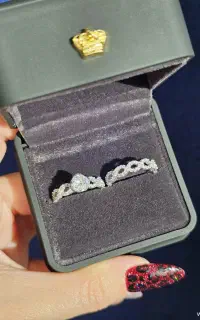 حلقه و پشت حلقه نقره
