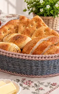سبد نان و سبزی