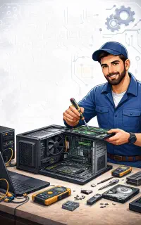 نصب ویندوز،تعمیر،لپتاپ،کامپیوتر،پرینتراداری وخانگی