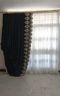 پرده با یالان و استری