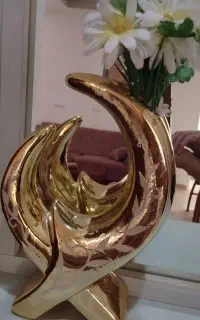 گلدان وشمعدانی
