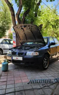 سمند خونگی تمییزموتورسورن خشک روشه