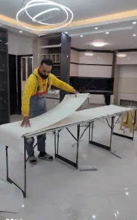 کاغذ دیواری اقتصادی شرکتی نصاب نصب کفپوش آینه نقاش