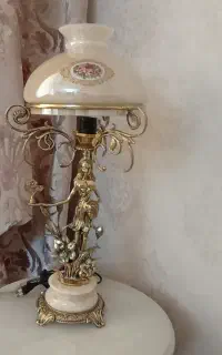 آباژور برنز پایه سنگ رومیزی