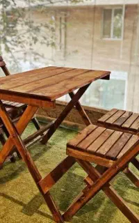 میز چوبی تاشو