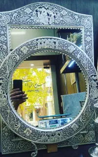 آینه و شمعدان قلمزنی