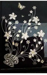 تابلوی نقره و پایه ی آهنی جهت اجاره به مراسمات