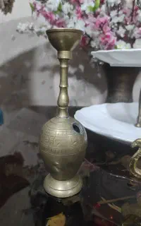 قلیون برنجی روسی مارکدار عتیقه قدیمی