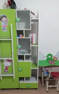 تخت خواب باتشک با کمد با میز ...
