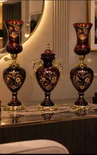آباژور کریستال دو پوست