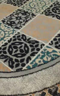 گلیم فرش ۱نیم در۱ نیم گرد