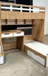 تخت دوطبقه میزتحریردار/ مدل نیک