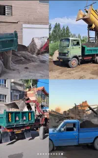 مصالح حمل نخاله ماسه شن پوکه آهک مخلوط خاک باغچه