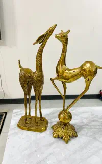 جفت غزال برنزی دکوری