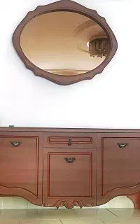 ست کنسول و اینه و میز تلویزیون