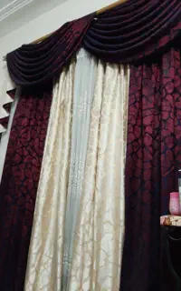 تور زیر پرده دسته و والن