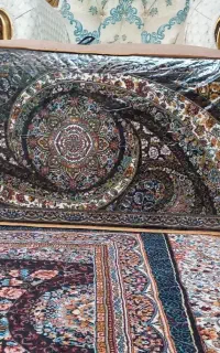 پشتی مخمل سرمه ای