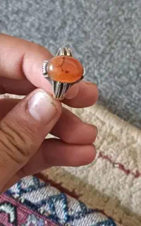 انگشتر نقره عقیق یمن  گرمی ۴۰۰