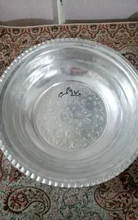 تشت لب گنگره مسی قدیمی