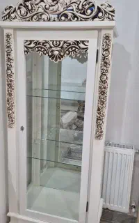 ویترین شیک سه طبقه آینه ونیم میز