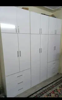 کمددیواری باکسی سفید ۶کشو ۶باکس مجزامتحرک سیار