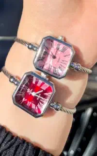 ساعت بنگل زنانه کد 616134 استیل مختلف حراجی