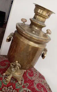 سماور ذغالی مهر دار روسی.