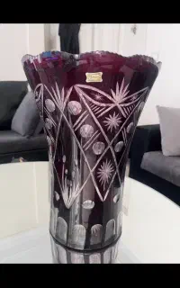 گلدان کریستال بوهم اصل