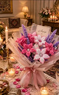 گل های پیپ پاکنی ماندگار