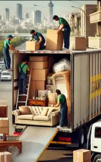باربری و اسباب کشی بسته بندیvip ماشین باکارگر1200