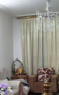 پرده پذیرایی و اتاق خواب