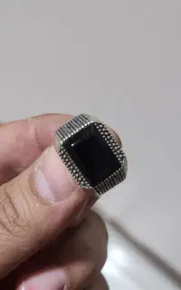 انگشتر نقره قواره دار