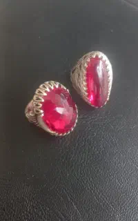 انگشتر نقره یاقوت شمس