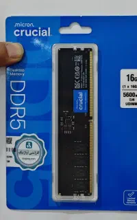 رم Crucial 16gig ddr5 5600 آکبند گارانتی  آواژنگ