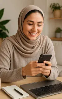کار با گوشی توی دستت/مخصوص خانم های ۲۰سال به بالا