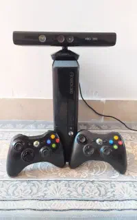 xbox360 ایکس باکس 360 سوپر اسلیم دو دسته کینکت