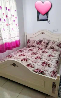 تخت خواب دونفره درحدنو همراه تشک
