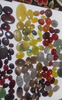 نگین انگشتر عقیق و شچر و نگین عباس اباد