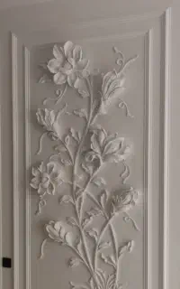 ابزار پیش ساخته &گچبری گل مینیمال گچکاری
