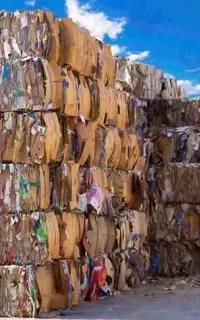 ضایعات کارتن و کاغذ کتاب دفتر